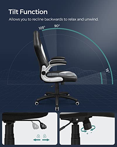 SONGMICS Gamingstuhl, Racing Chair, Schreibtischstuhl mit hoher Rückenlehne, Bürostuhl, höhenverstellbar - 3