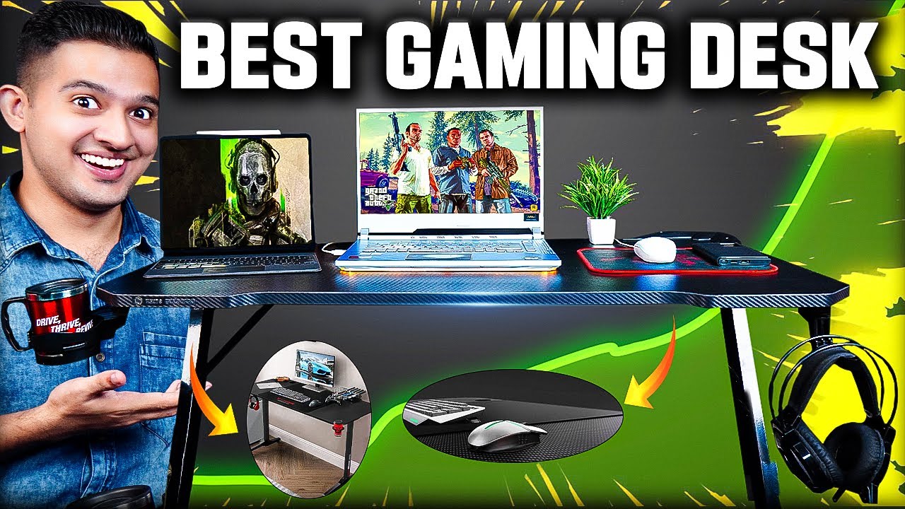 White Mulberry Gaming Desk : Review⚡️Best Desk Setup For Gamers & Professionals !! 🔥